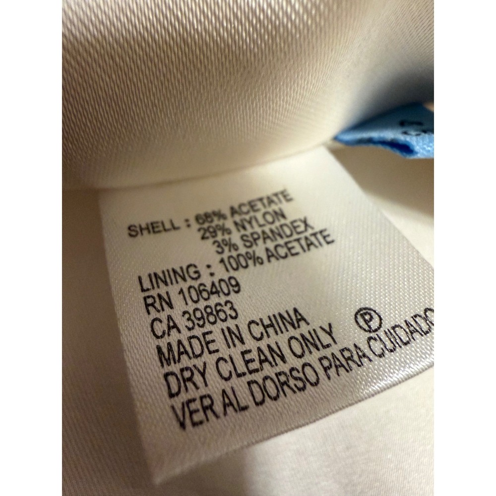 Antonio Melani Ivory Satin Pencil Skirt Zipper Back Women Size Petite - Picture 5 of 11